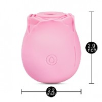 RoseBud 10 Function Clitoral Sucking Vibrating Silicone Rechargeable PINK